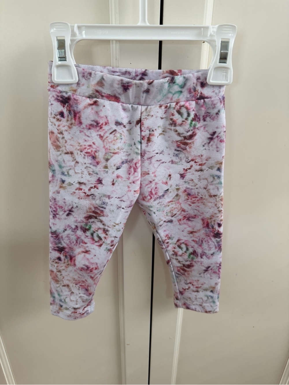 Kardashian Kids 6m Floral Print Leggings - Pink Multi